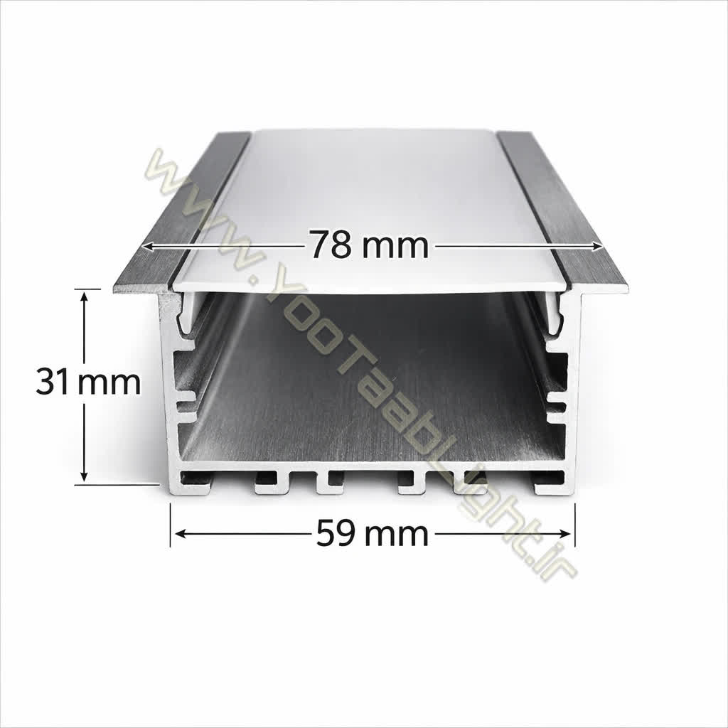 پروفیل لاین نوری روکار کد YL-L3101